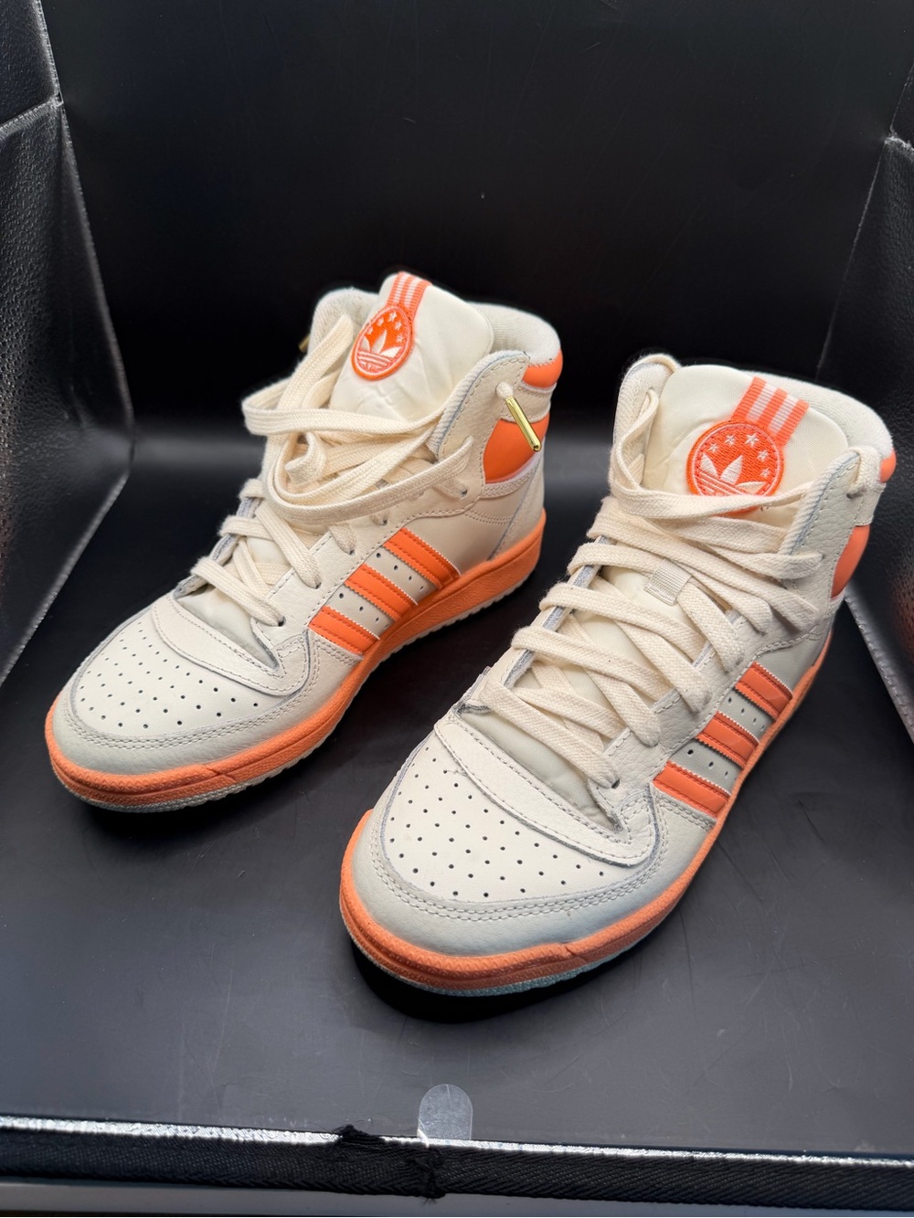 Adidas Originals Forum Mid Cream Coral Sneakers Women’s US 7